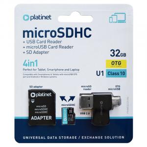 OEM MICRO SD CARD 32GB OTG/CARD READER/ADAPTOR PLATINET EuroGoods Quality