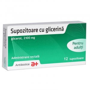 Antibiotice S.A. Supozitoare cu glicerina pentru adulti 12 supozitoare