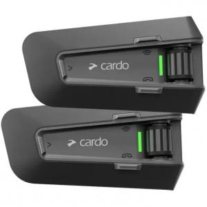 CARDO Sistem Comunicatie pentru motociclete Packtalk Neo Duo intercom, 2 canale, 1600 m, Negru