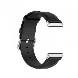 Edman Curea din piele compatibila cu Fitbit Versa 3 Sense Gri