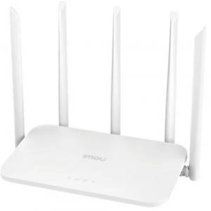 IMOU Router Wireless HX21, AX3000, Dual-Band, Wi-Fi 6, 5 Antene externe (Alb)
