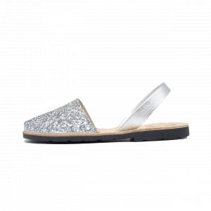 Avarca Mibo Sandale AVARCA din piele naturala - Glitter Alb