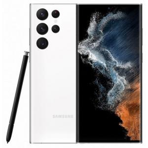 Samsung Telefon Mobil Galaxy S22 Ultra, Procesor Qualcomm SM8450 Snapdragon 8 Gen 1 Octa-Core, Dynamic AMOLED 2X 6.8, 12GB RAM, 512GB Flash, Camera Quad 108 + 10 + 10 + 12 MP, Wi-Fi, 5G, S Pen, Dual SIM, Android (Alb)