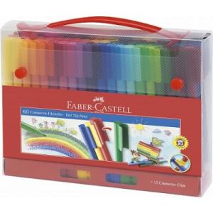 FABER-CASTELL Carioca 60 culori/set CONNECTOR cutie cadou