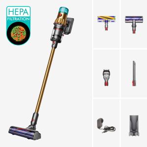 Dyson Aspirator vertical fără fir V12 Slim Detect Absolute cu filtru HEPA, Auriu