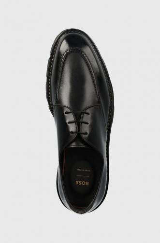 Boss pantofi de piele Terry-T barbati, culoarea negru, 50499855