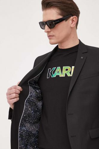 Karl Lagerfeld geaca de lana culoarea negru