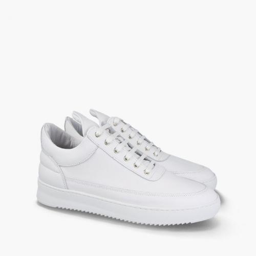 Filling Pieces Low Top Ripple Lane Nappa All White 25121721855PFH