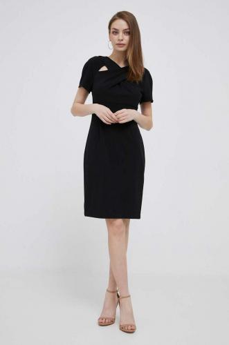 DKNY rochie culoarea negru, mini, mulata