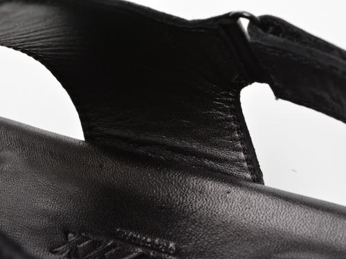 GRYXX Sandale negre, 135, din piele naturala