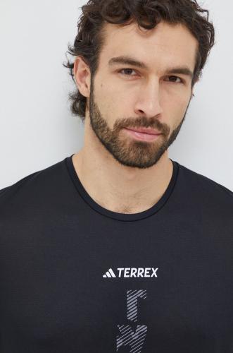 adidas TERREX tricou sport Agravic culoarea negru, cu imprimeu