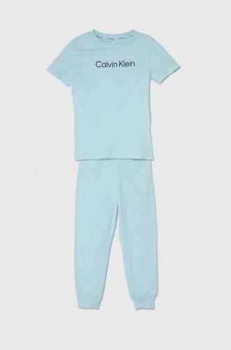 Calvin Klein Underwear pijamale de bumbac pentru copii cu imprimeu