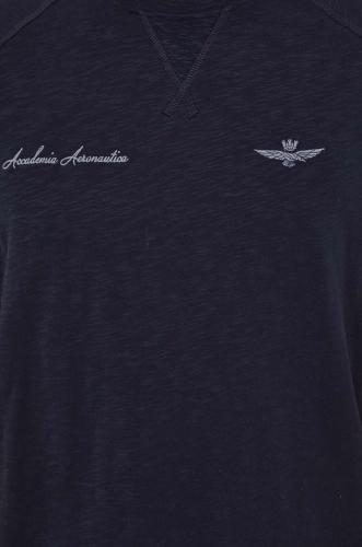 Aeronautica Militare tricou din bumbac barbati, culoarea albastru marin, neted