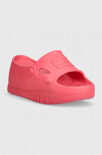 Tommy Jeans papuci FREEDOM FLATF POOL femei, culoarea roz, toc pana, EN0EN02145