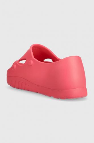 Tommy Jeans papuci FREEDOM FLATF POOL femei, culoarea roz, toc pana, EN0EN02145