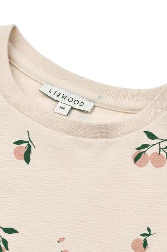 Liewood tricou de bumbac pentru copii Apia Printed Shortsleeve T-shirt culoarea roz, cu imprimeu