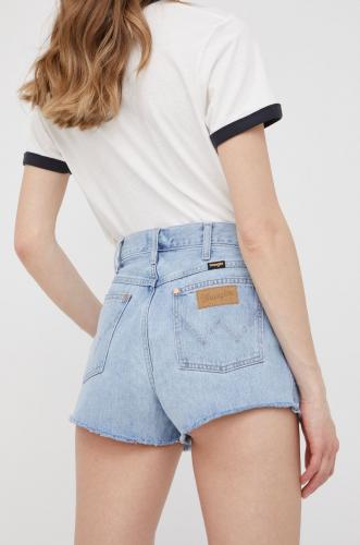 Wrangler pantaloni scurti jeans femei, neted, medium waist