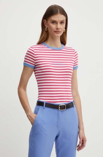 Max&Co. tricou din bumbac femei, culoarea roz, 2416971023200