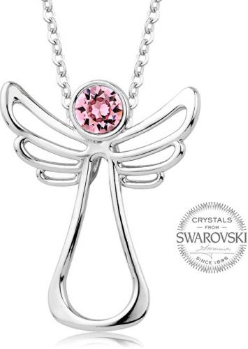 Levien Colier cu cristal roz Guardian Angel