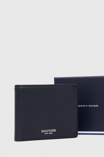 Tommy Hilfiger portofel de piele bărbați, culoarea bleumarin AM0AM11865