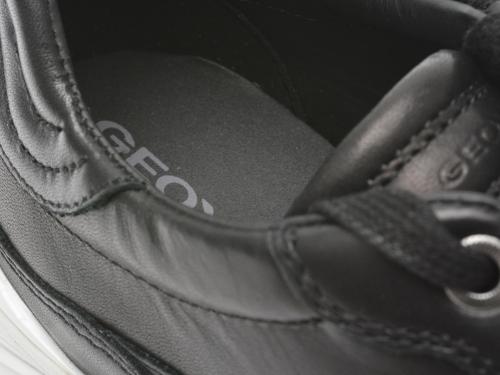 Geox Pantofi negri, D35TDA, din piele naturala