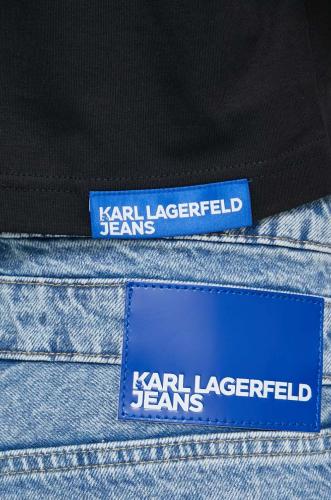 Karl Lagerfeld Jeans tricou din bumbac femei, culoarea negru