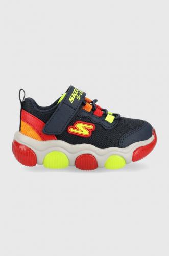 Skechers sneakers pentru copii Mighty Glow culoarea albastru marin
