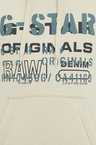 G-Star Raw bluza barbati, culoarea bej, neted