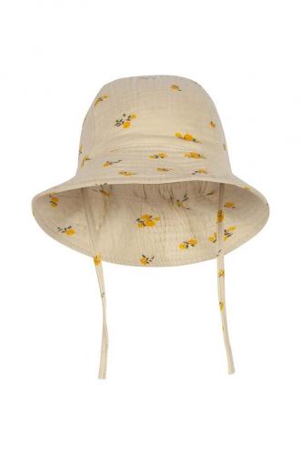 Konges Sløjd pălărie din bumbac pentru copii culoarea bej, bumbac