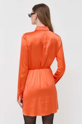 Patrizia Pepe rochie culoarea portocaliu, mini, evazati