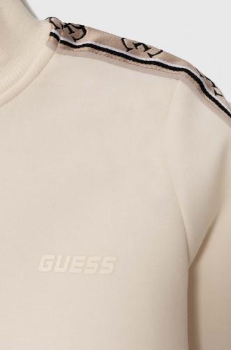 Guess bluza copii culoarea bej, cu imprimeu