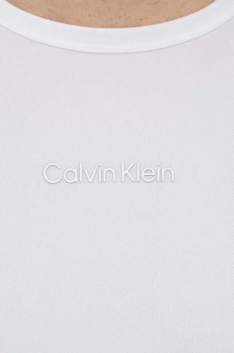 Calvin Klein Performance tricou de antrenament culoarea alb, neted