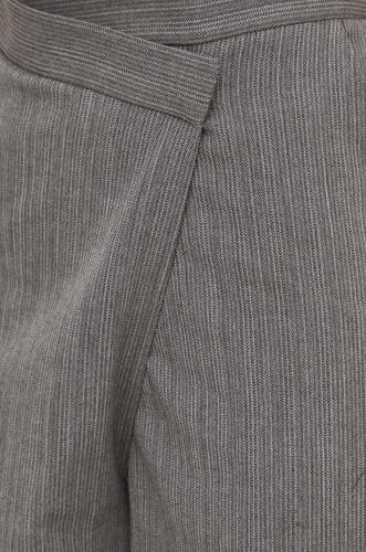 Lovechild pantaloni femei, culoarea gri, lat, high waist 5184192
