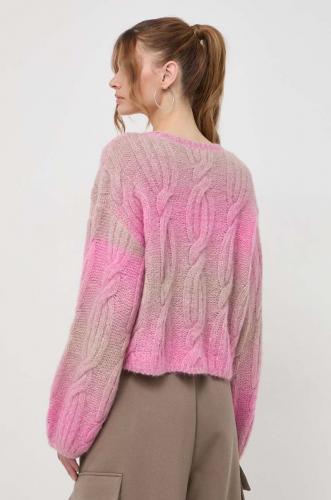 Miss Sixty pulover de lana femei, culoarea roz, călduros
