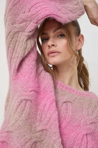 Miss Sixty pulover de lana femei, culoarea roz, călduros