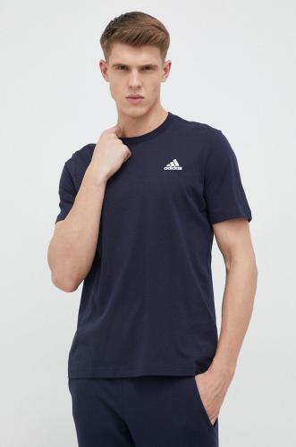 adidas tricou din bumbac culoarea bleumarin, uni HY3404
