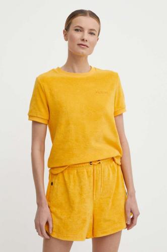 Picture tricou Carrella femei, culoarea galben, WTS427