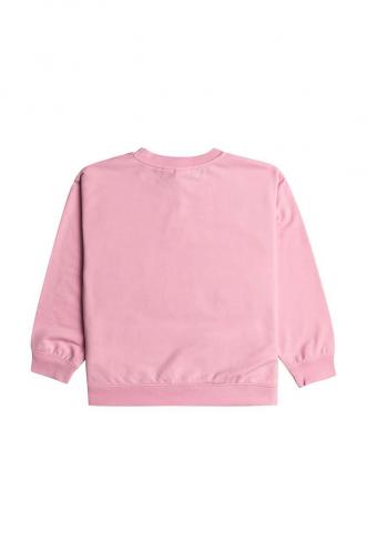 Roxy bluza copii MORNING HIKERGA culoarea roz, cu imprimeu