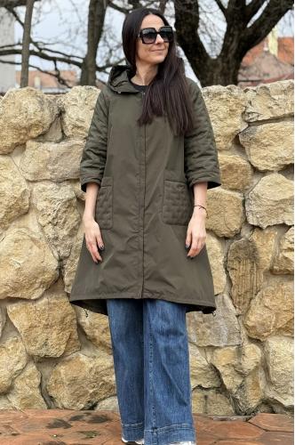 Fly Geacă lungă kaki modernă pentru primavara 2026