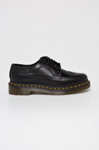 Dr. Martens pantofi 3989 femei, culoarea negru, cu toc plat 22210001.3989-Black