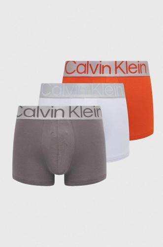Boost Toamna Contabilitate  Calvin Klein Underwear boxeri 3-pack barbati, culoarea portocaliu - Cel mai  bun pret
