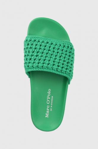 Marc O'Polo papuci femei, culoarea verde, 303 17841001 625 LL2M3011