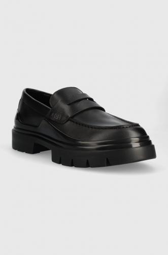 Boss pantofi de piele Chanan barbati, culoarea negru, 50498698