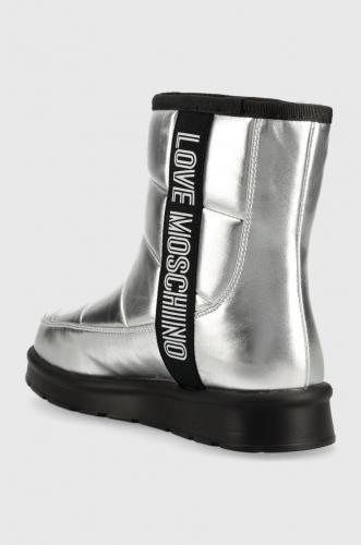 Love Moschino cizme de iarna culoarea argintiu