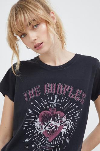 The Kooples tricou femei, culoarea negru