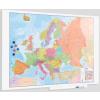 Rocada Whiteboard Skinmap magnetic, suprafata lacuita, fara cadru, modular, harta Europei, 100 x 150 cm RO6421MAPUE