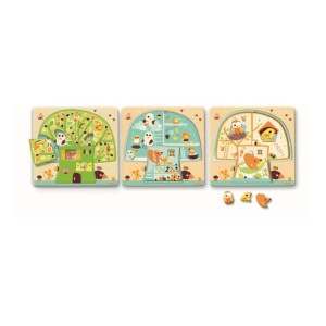 Djeco Puzzle lemn copacul