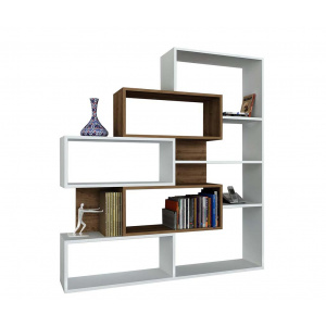 Wooden Art Corp biblioteca Marla Walnut