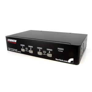 StarTech.com 4 Port 1U Rackmount USB KVM Switch with OSD SV431DUSBU