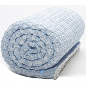 Wallaboo Paturica bumbac organic Eden Sky blue